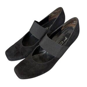 Paul Green Black Suede Mary Jane Pumps Size 7 UK/9.5‎ US